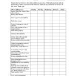 The Observation Behavior Checklist Is Shown In This Document Which