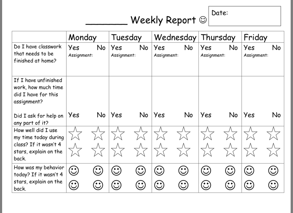 This Behavior Chart Is Perfect For Students Who Struggle To Remain On 