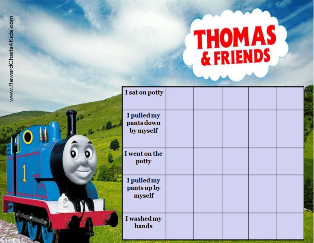 Thomas And Friends Potty Training Chart Potty Training Rewards Potty 