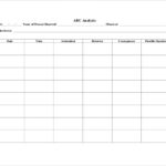 Tracking Chart Template Free Printable Worksheet