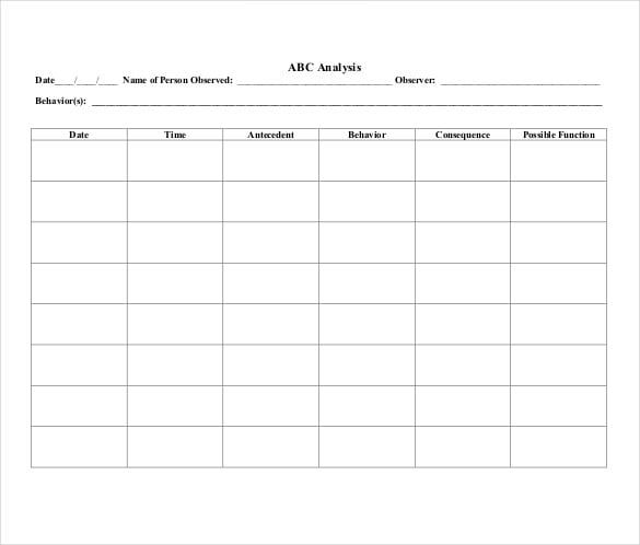 Tracking Chart Template Free Printable Worksheet