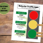 Traffic Light Behavior Chart Printable