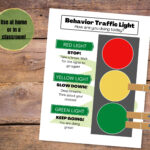 Traffic Light Behavior Chart Printable