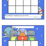 Twinkl Resources Space Sticker Stamp Reward Chart Classroom