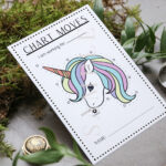 Unicorn Chart Moves Behavior Tracker Digital Download ABA Tool Therapy