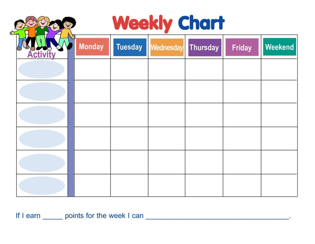 Weekly Behavior Chart Printable