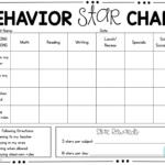 Weekly Behavior Chart Printable